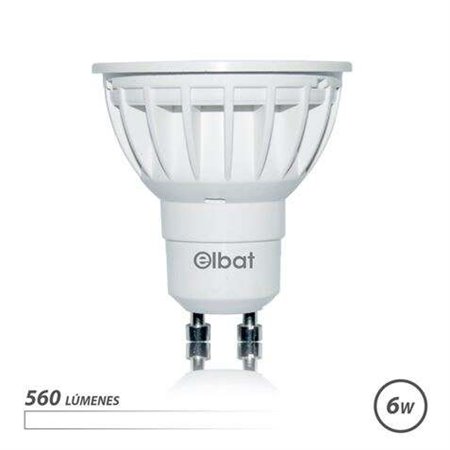 Lâmpada LED Elbat GU10 6W 560LM Luz Branca - Economia de Energia - Longa Duração - Fácil Instalação - Cor Branca