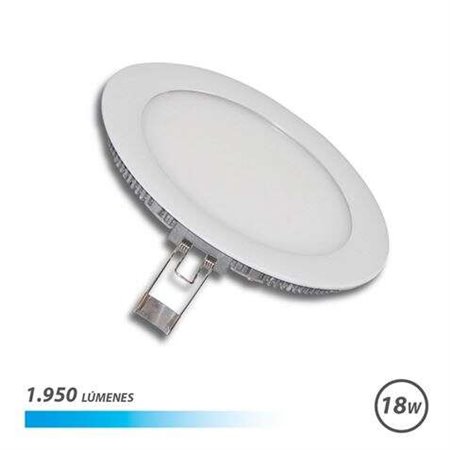 Elbat Downlight embutido ultraplano LED - Luz fria 18W 1950LM - Design de perfil baixo - Branco frio