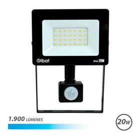 Foco LED Elbat com Sensor de Movimento - Potência: 20W - Lumens: 1900 - Luz Fria 6.500K - Vida Útil: 30.000 - 50.000 Horas - Âng Foco LED Elbat com Sensor de Movimento - Potência: 20W - Lumens: 1900 - Luz Fria 6.500K - Vida Útil: 30.000 - 50.000 Horas - Âng