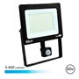 Foco LED Elbat 50W - Potência: 50W - Lúmens: 5400 - Sensor de Movimento - Luz Fria 6.500K - 30.000 - 50.000 Horas de Vida - Ângu