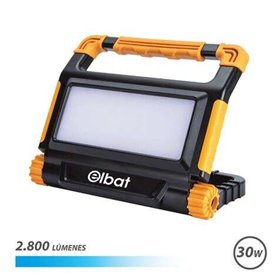 Foco Recarregável Elbat 30W - Luz Fria, 6000K - 2800 Lumens - Bateria 3,7V / 8000Mah - Recarregável com Cabo USB - Cabo de Carre Foco Recarregável Elbat 30W - Luz Fria, 6000K - 2800 Lumens - Bateria 3,7V / 8000Mah - Recarregável com Cabo USB - Cabo de Carre