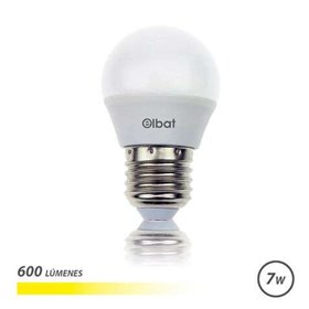 Lâmpada LED Elbat - Potência: 7W - Lúmens: 600 - Tipo de Luz: 3000K Luz Quente - Tampa: E27 - Ângulo: 220º - Dimensões: 45X78mm  Lâmpada LED Elbat - Potência: 7W - Lúmens: 600 - Tipo de Luz: 3000K Luz Quente - Tampa: E27 - Ângulo: 220º - Dimensões: 45X78mm