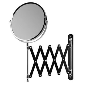 Espelho cosmético de parede Orbegozo ESP 6000 - Dupla face com ampliação X5 - Extensível e ajustável - Acabamento cromado elegan Espelho cosmético de parede Orbegozo ESP 6000 - Dupla face com ampliação X5 - Extensível e ajustável - Acabamento cromado elegan