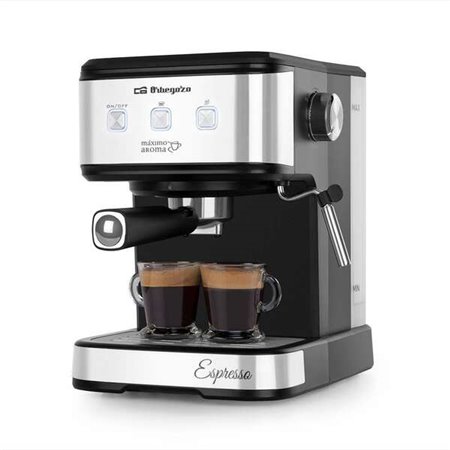 Máquina de Café Espresso Intenso Orbegozo EX 5210 - Pressão 20 Bar - Potência 1100 W - Painel Touch - Tanque 1,5L - Válvula de s
