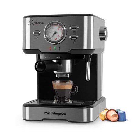 Máquina de Café Espresso Orbegozo EX 5500 Orbegozo - Café Cremoso Intenso com Aroma de Feijão Moído na Hora - Pressão de 20 Bar 