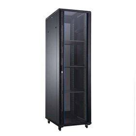 Armário de piso Aiten Data AI8847 47U - Largura 800 - Profundidade 800 - Inclui 2 bandejas fixas - 4 ventoinhas de 120mm - 1 bas Armário de piso Aiten Data AI8847 47U - Largura 800 - Profundidade 800 - Inclui 2 bandejas fixas - 4 ventoinhas de 120mm - 1 bas