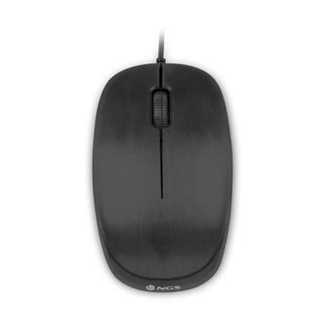 NGS Flame USB Mouse 1000dpi - 3 Botões - Uso Ambidestro - Cor Preta