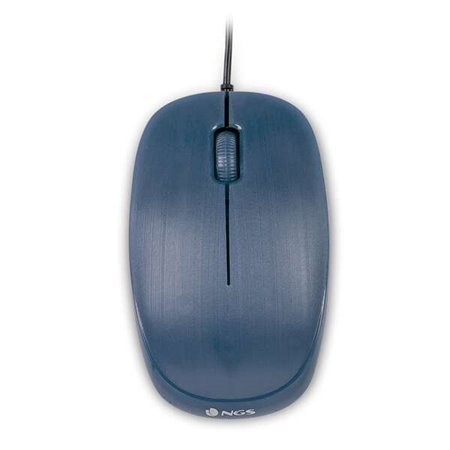 NGS Flame USB Mouse 1000dpi - 3 Botões - Uso Ambidestro - Cor Azul