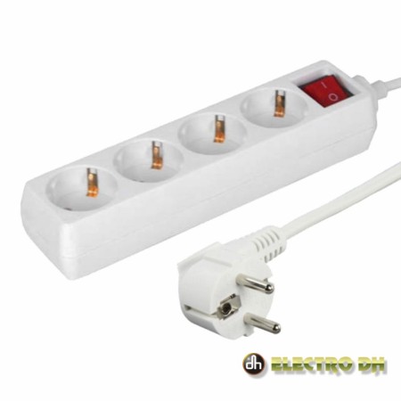 Extensão Elétrica 4X Schuko C/ Interruptor 1.5M