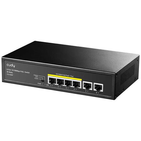 Switch Cudy FS1006P 6 portas 10/100M PoE+