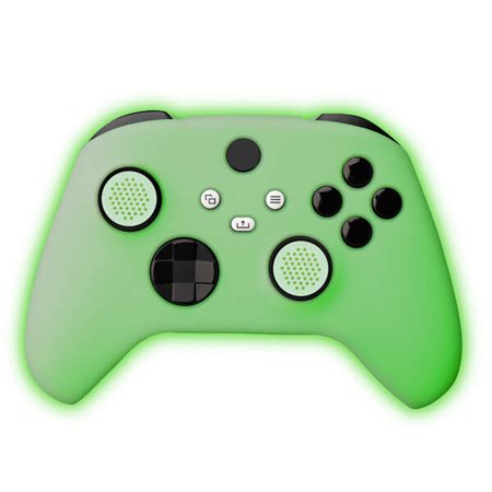 Capa de silicone FR-TEC Xbox Glow in The Dark - Alças incluídas - Glow in the Dark - Cor verde