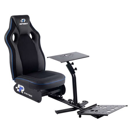 FR-TEC Racing Seat Assento Simulador de Corrida Sprint - Encosto 80cm - Acabamento Esportivo - Base de Volante 45x22cm - Base de