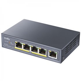 Switch Cudy GS1005P Gigabit PoE+ de 5 portas com 1 slot SFP Switch Cudy GS1005P Gigabit PoE+ de 5 portas com 1 slot SFP
