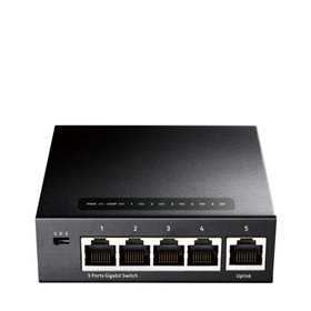 Cudy GS105 Switch 5 portas Gigabit adaptáveis 10/100/1000 Mbps Cudy GS105 Switch 5 portas Gigabit adaptáveis 10/100/1000 Mbps