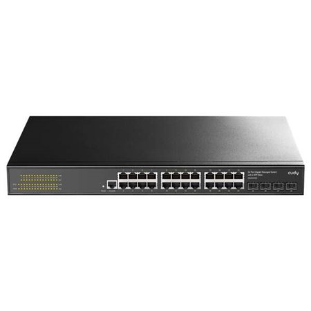 Switch Gigabit Cudy GS2024S2 de 24 portas com 4 portas Gigabit SFP