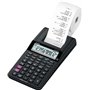 Calculadora de impressora de mesa compacta Casio HR-8RCE - Tela de 12 dígitos - Impressão de 2 linhas por segundo - Cor preta