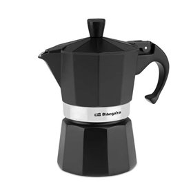 Cafeteira Orbegozo KFN 310 em alumínio preto - Prepara 3 xícaras de café em segundos - Alça ergonômica para maior segurança - Vá Cafeteira Orbegozo KFN 310 em alumínio preto - Prepara 3 xícaras de café em segundos - Alça ergonômica para maior segurança - Vá