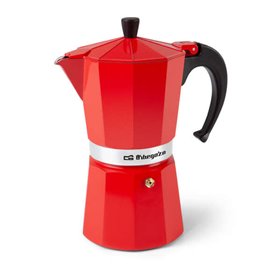Máquina de café de alumínio Orbegozo KFR 1240 - Prepara 12 xícaras de café em minutos - Compatível com diferentes tipos de cozin