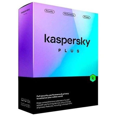 Kaspersky Plus Antivirus - 10 dispositivos - 1 ano de serviço