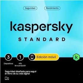 Kaspersky Standard Mobile Antivirus - 3 dispositivos - 1 ano de serviço