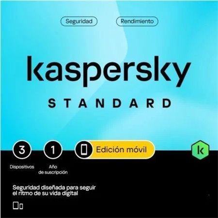 Kaspersky Standard Mobile Antivirus - 3 dispositivos - 1 ano de serviço