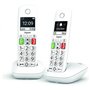 Telefone sem fio Gigaset E290 Duo Dect + 1 extensão - Tela grande em preto e branco - Teclas com números grandes - Volume com fu