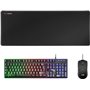 Mars Gaming Premium Pack 3 em 1 teclado híbrido H-MECH, mouse ultra leve 10K e mouse pad XXL - Compatibilidade universal - Tecno