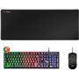 Teclado híbrido Mars Gaming Premium Pack H-MECH - Mouse ultraleve 10K - Mouse pad XXL - Tecnologia H-MECH - Iluminação FRGB Rain