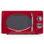 Microondas Orbegozo MI 2020 Vintage Red - 20L - 700W - 6 níveis de potência - Temporizador de 30min - Descongelamento rápido - D