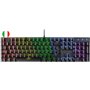 Teclado mecânico Mars Gaming MK422 RGB - Tecnologia anti-poeira - 12 efeitos de iluminação - Teclas de recuperação - Funções mul