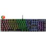 Teclado mecânico Mars Gaming MK422 RGB - Tecnologia antipoeira - Efeitos de iluminação arco-íris - Teclas ultrarresistentes - Fu