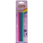 MKtape Pacote de 4 lápis de cor triangulares - Chumbo 3,0 mm - Resistência à quebra - Cores pastel