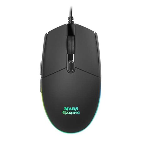 Mars Gaming MMG USB Gaming Mouse 3200dpi - 6 botões - Iluminação LED RGB - Uso para destros - Cabo de 1,60 m