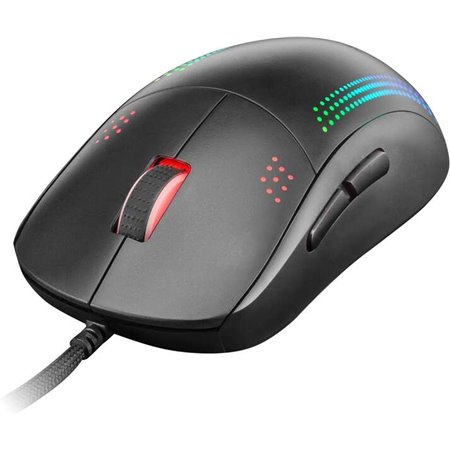 Rato ambidestro profissional Mars Gaming MMPRO 32K DPI - Design ambidestro ultraleve - Iluminação RGB Chroma - Interruptores mec