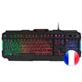 Teclado para jogos Mars Gaming MRK0 RGB Rainbow 9 cores 15 teclas de função - 560x199x32mm - Luz de fundo multicolorida, capacid