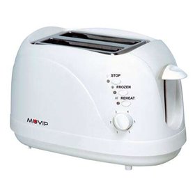 Torradeira de Pão Muvip 750W - Capacidade para 2 Fatias - 6 Níveis de Torrada - Funções Aquecer, Descongelar e Reaquecer - Parad Torradeira de Pão Muvip 750W - Capacidade para 2 Fatias - 6 Níveis de Torrada - Funções Aquecer, Descongelar e Reaquecer - Parad