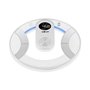 Balança de banheiro digital Muvip Round Design - Tela LCD - Plataforma de vidro - Peso máx. 180kg - Desligamento Automático