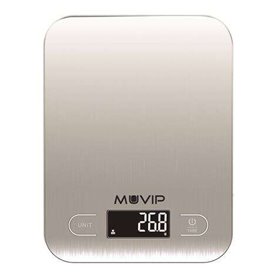 Balança de cozinha digital Muvip Luxury Bluetooth - Plataforma de aço inoxidável - Tela LCD - Sensor de alta precisão - Desligam Balança de cozinha digital Muvip Luxury Bluetooth - Plataforma de aço inoxidável - Tela LCD - Sensor de alta precisão - Desligam