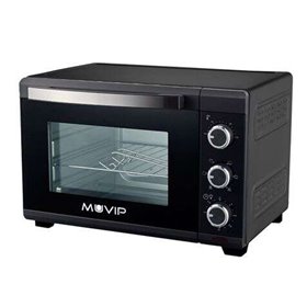 Forno Muvip 1600W 25L - Regulador de Temperatura 100º-230º - Exterior em Aço com Revestimento - Seletor de Tempo - Porta Vidro T Forno Muvip 1600W 25L - Regulador de Temperatura 100º-230º - Exterior em Aço com Revestimento - Seletor de Tempo - Porta Vidro T