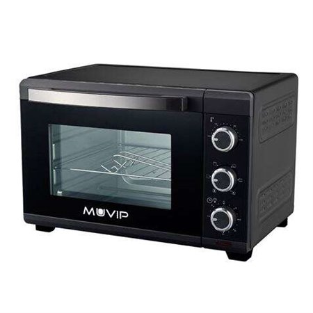 Forno Muvip 1600W 25L - Regulador de Temperatura 100º-230º - Exterior em Aço com Revestimento - Seletor de Tempo - Porta Vidro T