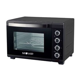 Forno Muvip 2000W 48L - Regulador de Temperatura 100º-230º - Exterior em Aço com Revestimento - Seletor de Tempo - Porta Vidro T Forno Muvip 2000W 48L - Regulador de Temperatura 100º-230º - Exterior em Aço com Revestimento - Seletor de Tempo - Porta Vidro T
