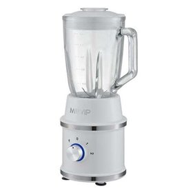 Liquidificador Muvip Desing Branco 1300W 1,5L - 2 velocidades - Lâminas de aço inoxidável - Função picador de gelo - Trava de se Liquidificador Muvip Desing Branco 1300W 1,5L - 2 velocidades - Lâminas de aço inoxidável - Função picador de gelo - Trava de se