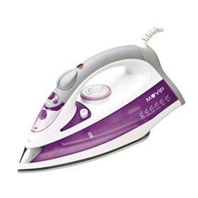 Ferro de passar roupas Muvip com vapor 2200W - Sola cerâmica - Tanque 350ml - Controle de temperatura - Cabo 1,80m Ferro de passar roupas Muvip com vapor 2200W - Sola cerâmica - Tanque 350ml - Controle de temperatura - Cabo 1,80m