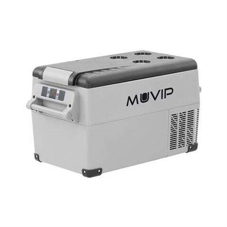 Geladeira Compressor Portátil Muvip 35L - Proteção da Bateria do Veículo - Luz LED - Temperatura -20º/+20º - Conexão 12/24/220V 