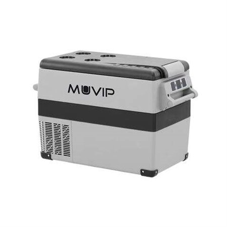 Geladeira Compressor Portátil Muvip 45L - Luz LED Interior - Proteção da Bateria do Veículo - Temperatura -20º/+20º - Conexão 12