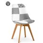 Cadeiras Muvip Pack 2 Design D400 - Tecido Patchwork