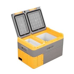 Geladeira Portátil Muvip com Compressor 24 Litros Zona Dupla - Compressor Silencioso - Cor Amarela Geladeira Portátil Muvip com Compressor 24 Litros Zona Dupla - Compressor Silencioso - Cor Amarela