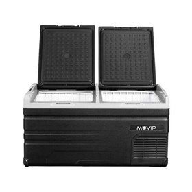 Geladeira Portátil Muvip com Compressor LG 107 Litros Zona Dupla - Porta Dupla - Compressor Silencioso - Cor Preta Geladeira Portátil Muvip com Compressor LG 107 Litros Zona Dupla - Porta Dupla - Compressor Silencioso - Cor Preta
