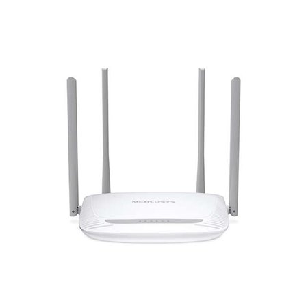 Roteador Mercusys Wireless N 300Mbps - 4 portas 10/100Mbps - 4 antenas 5dBi - Tecnologia 2x2 MIMO - Cobertura WiFi até 500m2