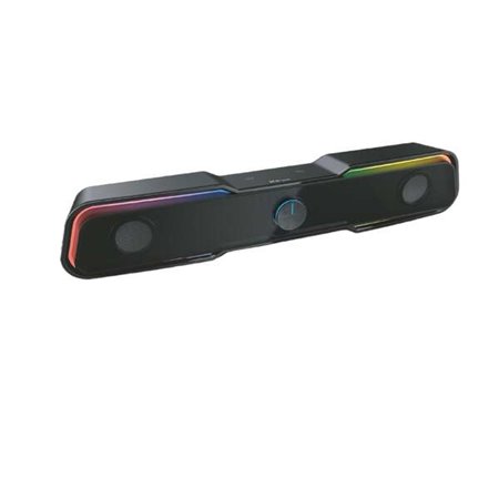 3GO Droxio Nessye Sound Bar 2.0 10W - Iluminação RGB - Conectividade Bluetooth 5.0 + conector de 3,5 mm - Alimentação USB - Cor 